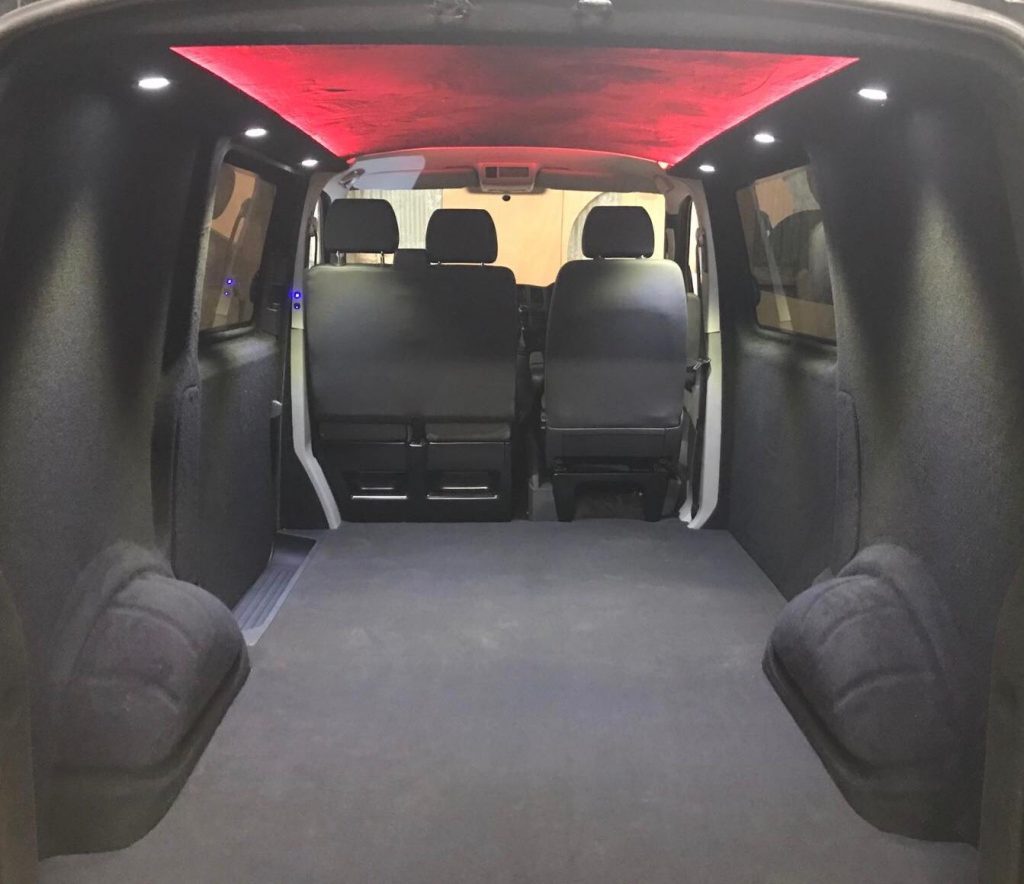 VW Transporter T5 T6 Carpet Lining Package £1795 inc vat SWB & £1895