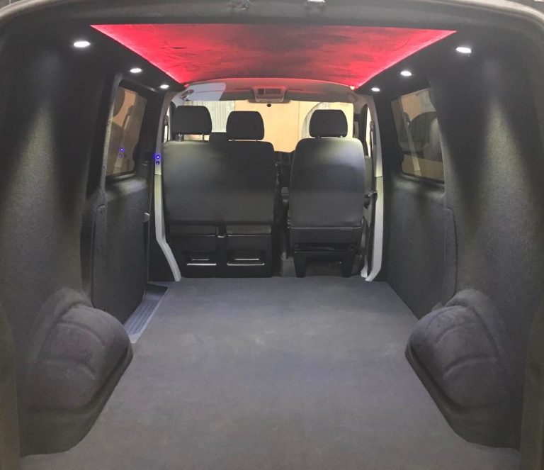 VW Transporter T5 T6 Carpet Lining Package £1795 inc vat SWB & £1895
