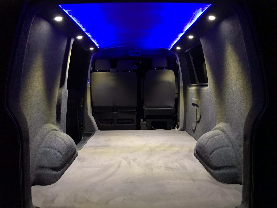 VW Transporter T5 T6 Carpet Lining Package £1795 inc vat SWB & £1895